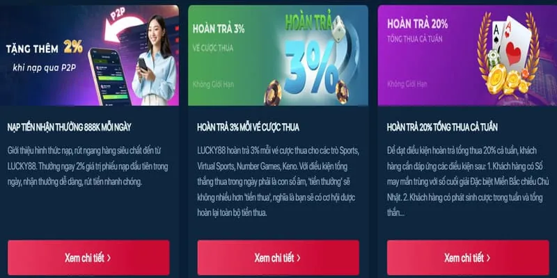 Khuyến mãi sự kiện đặc biệt e2betvip